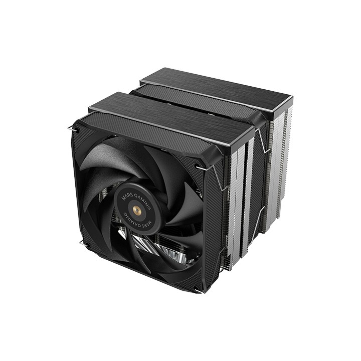 Ventilador Mars Gaming ARGB PWM 2x120mm Negro (MCPUXU6)