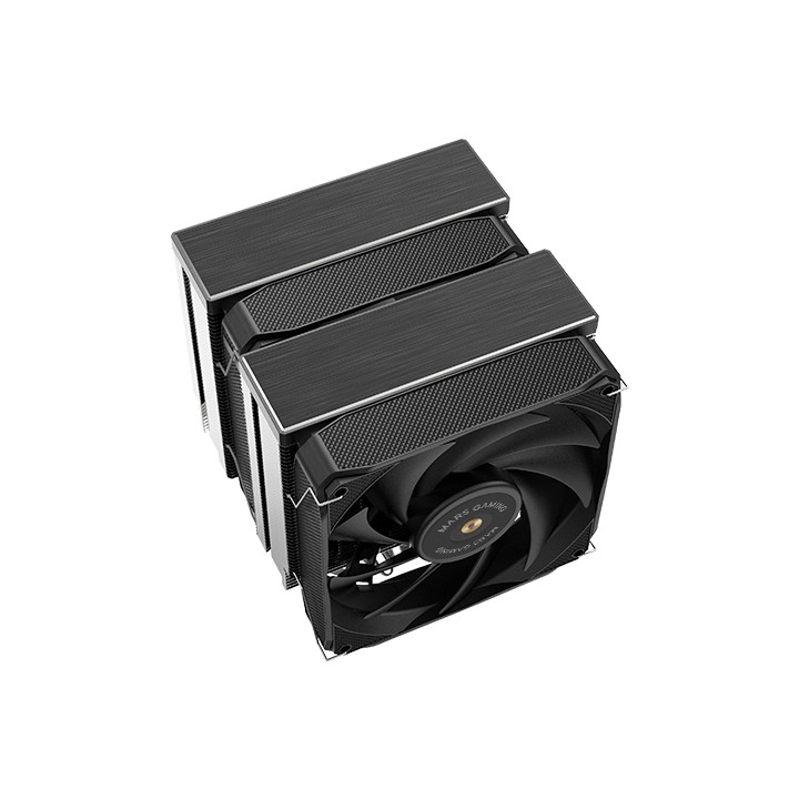 Ventilador Mars Gaming ARGB PWM 2x120mm Negro (MCPUXU6)