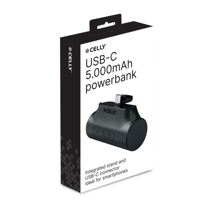 PowerBank CELLY 5000mAh USB-C Negro (PBC5000BK)