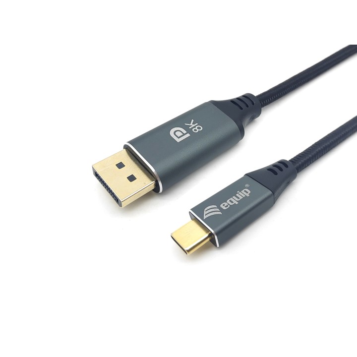 Cable EQUIP USB-C/M a DP 1.4/M 1m Negro (EQ133421)