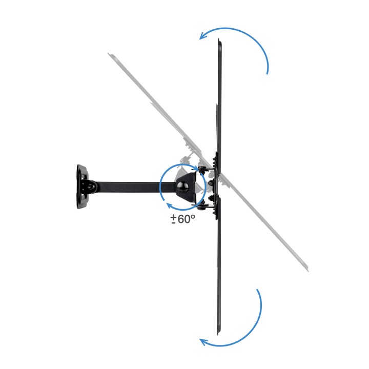 Soporte Pared TOOQ 13"-55" Gira/Incl Negro (LP1355TN-B)
