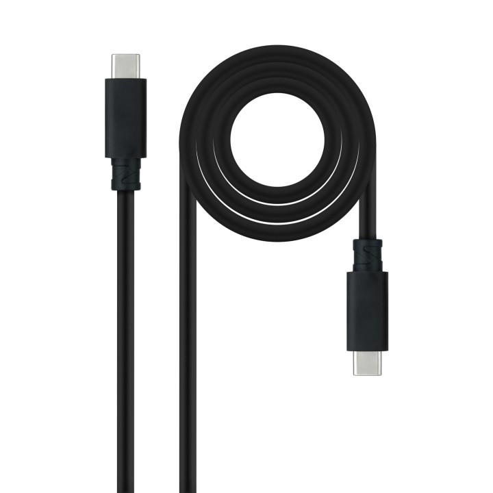 Nanocable USB-C/M a USB-C/M 1.5m Negro (10.01.4101-L150