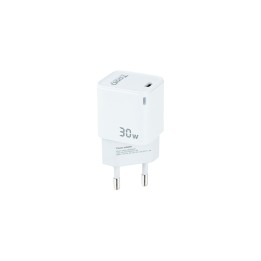 Cargador Pared TooQ 30W 1xUSB-C Blanco (TQWC-GANPD30WT)