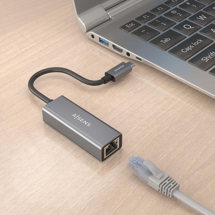Adaptador AISENS USB-C 3.1 a Ethernet Gbit (A106-0898)