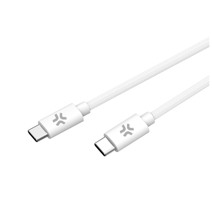 Cable CELLY USB-C a USB-C 1.5m Blanco (USBCUSBCCOTTWH)
