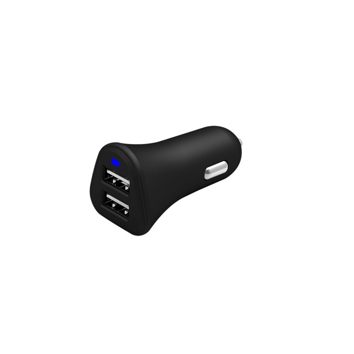 Cargador de Coche CELLY 2xUSB-A 2.0 Negro (PCCC2USBBK)