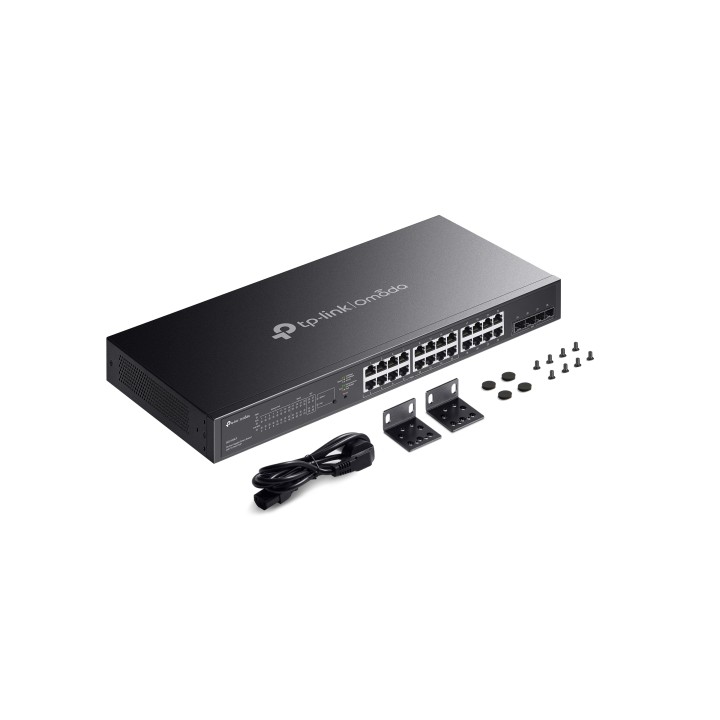 Switch TP-Link 16xPoE 8xRJ45 4xSFP GbE Negro (SG2428LP)