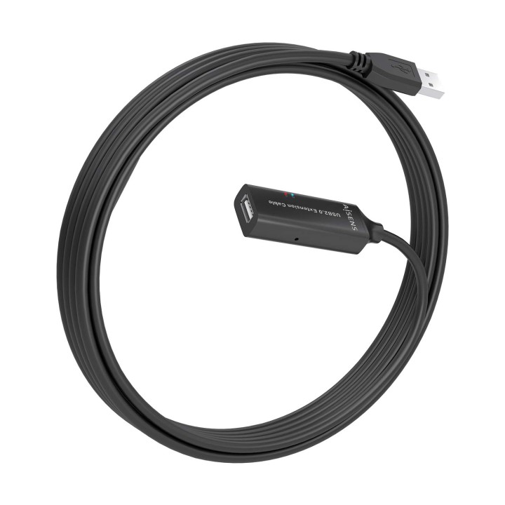 Cable AISENS USB/M a USB /H 5m Negro (A101-0914)