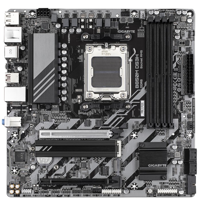 GIGABYTE B850M DS3H: (AM5) 4DDR5 USB DP HDMI RJ45 mATX