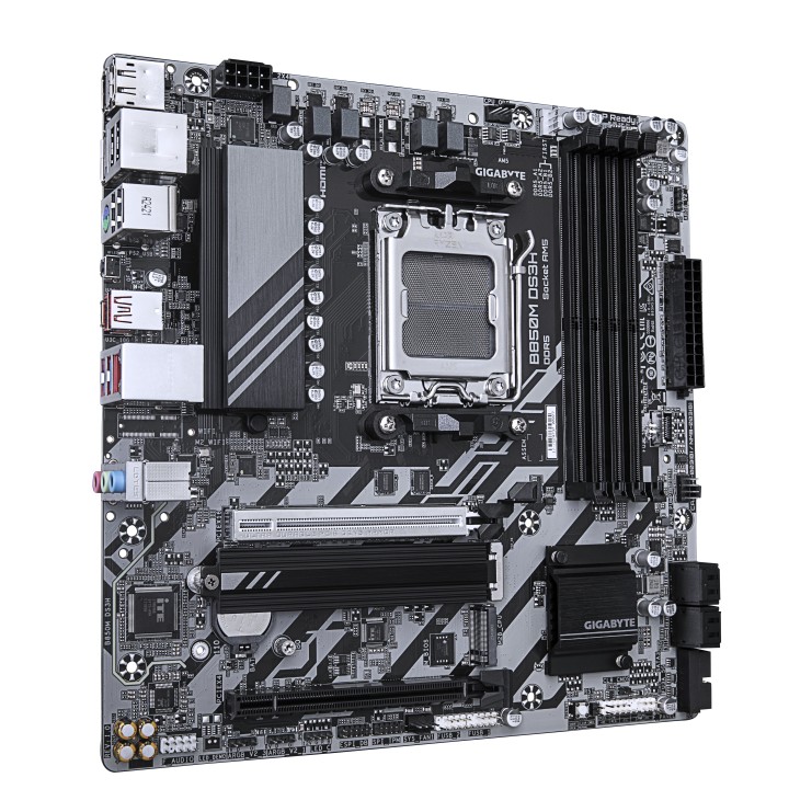GIGABYTE B850M DS3H: (AM5) 4DDR5 USB DP HDMI RJ45 mATX