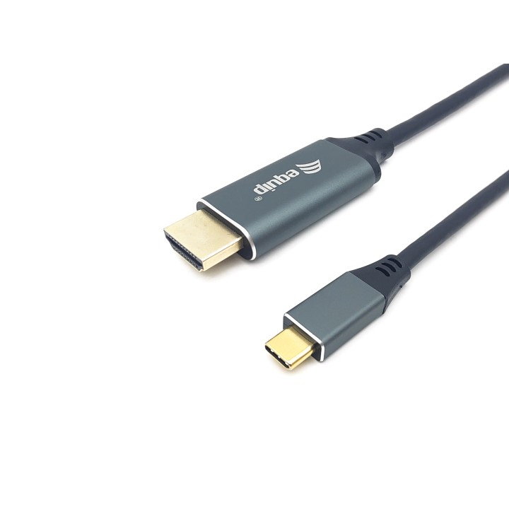 Cable EQUIP USB-C/M a HDMI A/M 1m Gris/Negro (EQ133415)