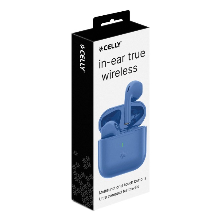 Auriculares CELLY Earphones TWS BT Azul (COMPACTBL)