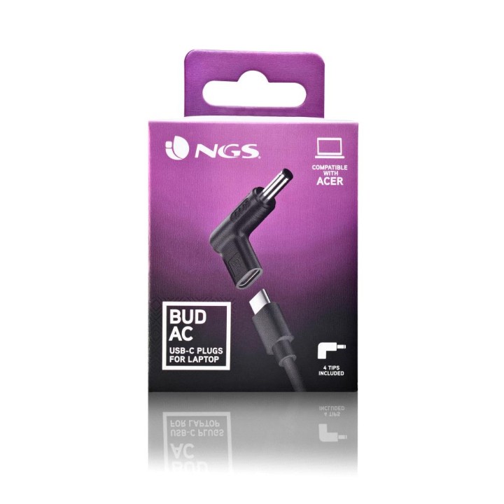 Clavijas NGS Portátil Acer USB-C a BUD-AC/ DC (BUD-AC)
