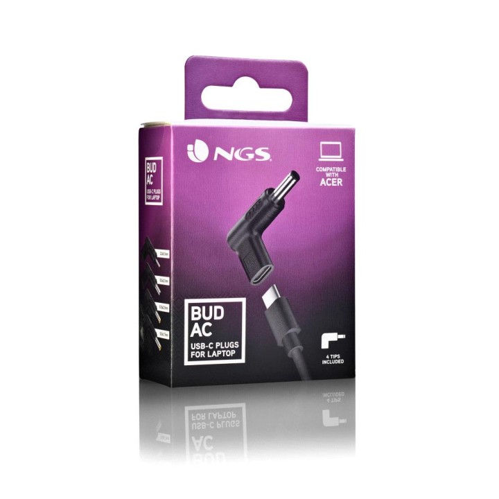 Clavijas NGS Portátil Acer USB-C a BUD-AC/ DC (BUD-AC)