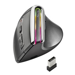Ratón Vertical NGS Óptico RF BT 3200dpi Negro(EVOKARMA)