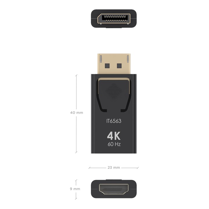 Conversor AISENS DP/M a HDMI/H Negro (A125-0908)