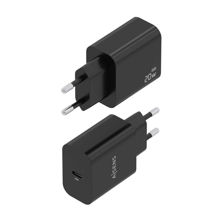 Cargador de Pared AISENS 1xUSB-C 20W Negro (A110-0939)