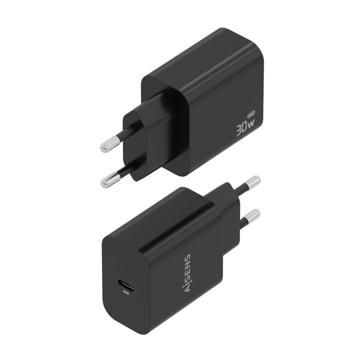 Cargador de Pared AISENS 1xUSB-C 30W Negro (A110-0941)