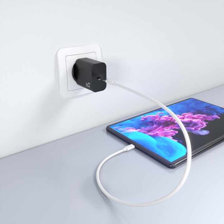 Cargador de Pared AISENS 1xUSB-C 30W Negro (A110-0941)
