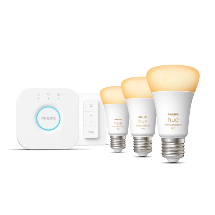 Kit Philips 3 Bombillas E27 + Hue Bridge (929002468403)
