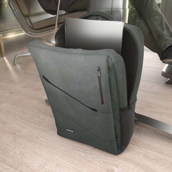 Mochila AISENS Poliéster 15.6" Gris (ASBG-BP085-GR)