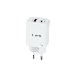 Cargador de Pared TooQ 45W USB-A/C (TQWC-GANQCPD45WT)