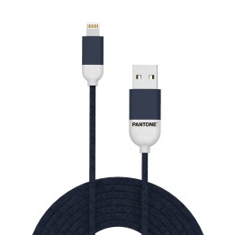 Cable PANTONE USB-A/M a Lightning/M Azul (PT-LCS001-5N)