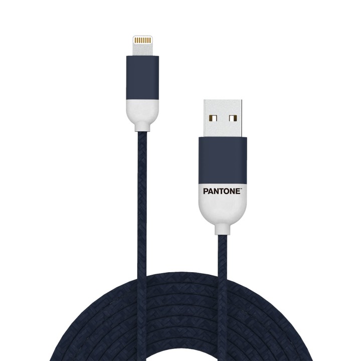 Cable PANTONE USB-A/M a Lightning/M Azul (PT-LCS001-5N)