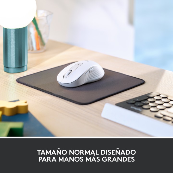 Ratón LOGITECH M650 L Óptico RF/BT Blanco (910-006238)