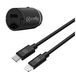 Cargador Coche CELLY USB-C Cable Lightning(CCMINILIGHT)
