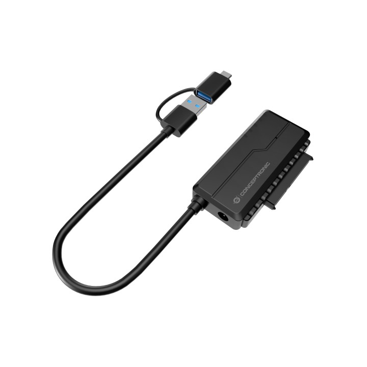 Adaptador CONCEPTRONIC USB-A/M a SATA/H Negro (ABBY21B)