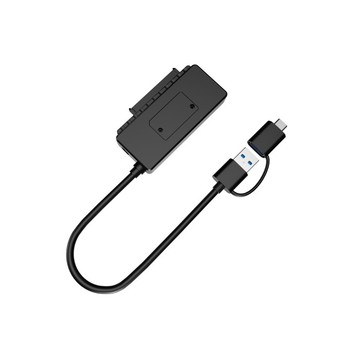 Adaptador CONCEPTRONIC USB-A/M a SATA/H Negro (ABBY21B)