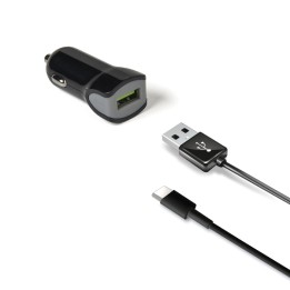 Cargador de Coche CELLY 1USB-A Cable USB-C (CCUSBTYPEC)