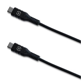 Cable CELLY USB-C a USB-C 60W 1m Negro (USBCUSBCBK)