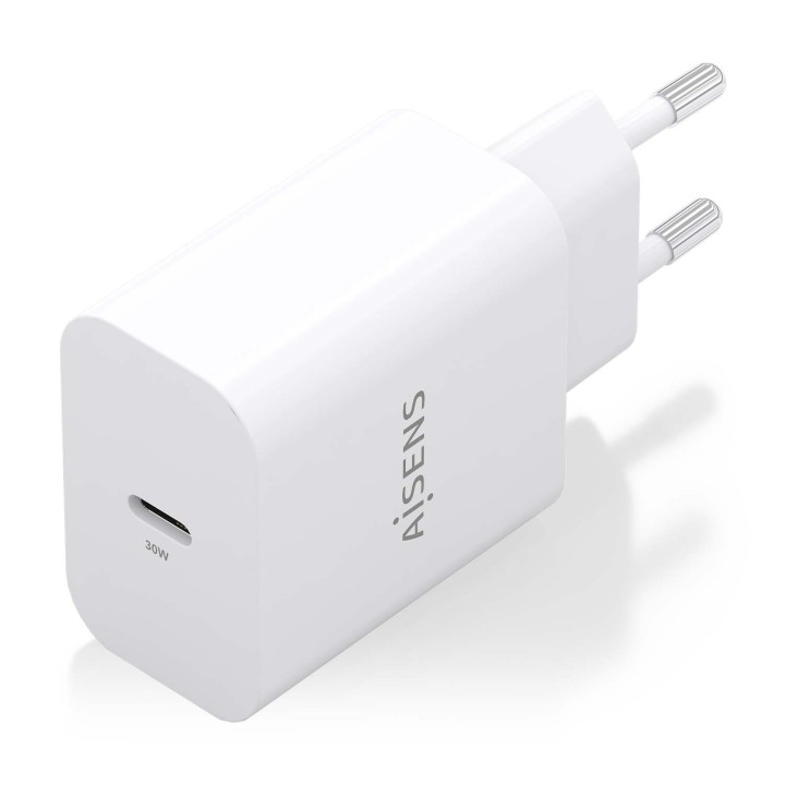 Cargador de Pared AISENS 1xUSB-C 30W Blanco (A110-0940)