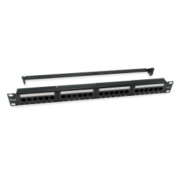 Patch Panel EQUIP 24p Cat.6 1U Negro (EQ135426)