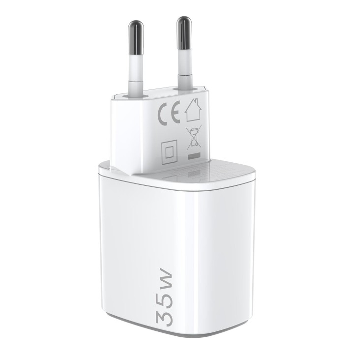 Cargador CELLY USB-A USB-C 35W Blanco (UPTC1USB1USBC35)
