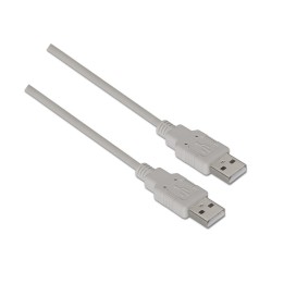 Cable AISENS USB-A/M a USB-A/M 2m Beige (A101-0022)