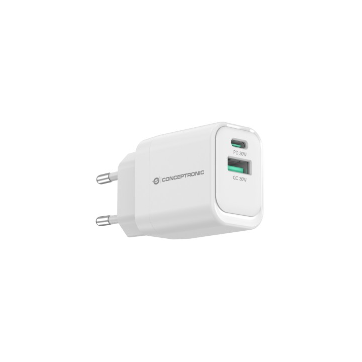 Cargador CONCEPTRONIC USB-A/C 33W PD 3.0 (ALTHEA19W33)