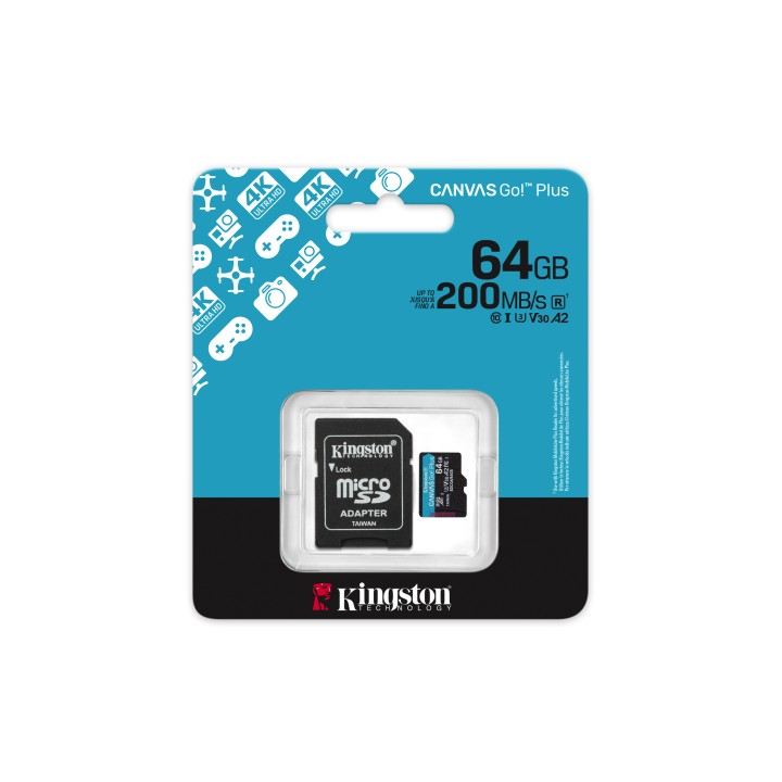 Kingston 200R Micro SDXC 64Gb + Adap SD (SDCG4/64GB)