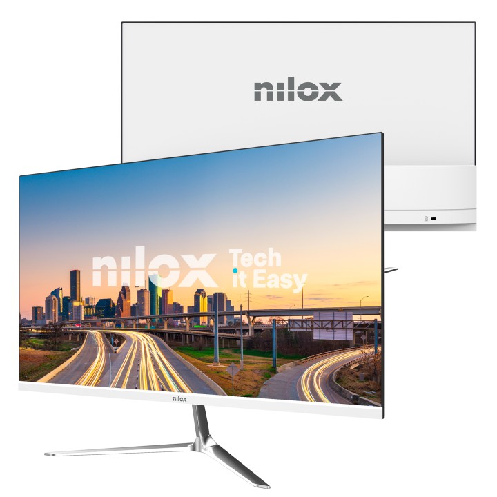 Monitor NILOX 24" VA FHD VGA HDMI Blanco(NXM24FHD1201W)