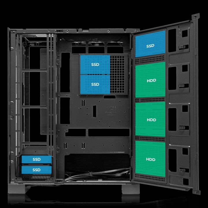Caja Abysm AI PRO 100 ATX mATX EATX Negra (AB125801)