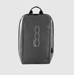 Mochila Fiat 500 15" Tela Negra/Gris (BACKPACK500GR)