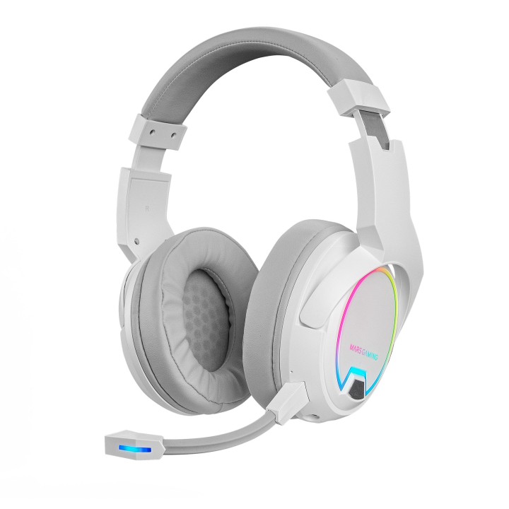 Auric+Micro Mars Gaming ARGB 3.5mm USB Blanco (MHW100W)