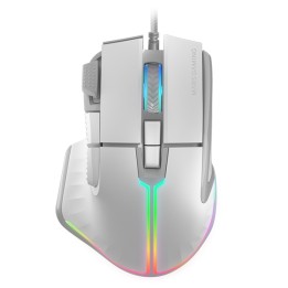 Ratón Mars Gaming Óptico RGB USB 12800dpi Blanco(MMXTW)