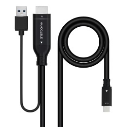 Nanocable HDMI/M a USB-C/M 1.8m Negro (10.15.4354)