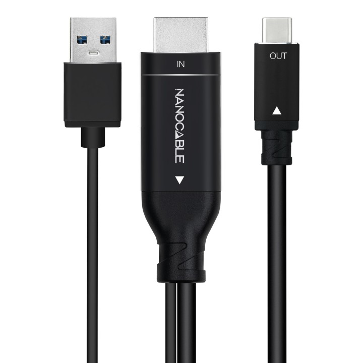Nanocable HDMI/M a USB-C/M 1.8m Negro (10.15.4354)