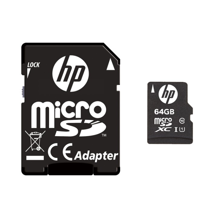 HP Micro SDXC 64Gb + Adaptador SD (SDU64GBXC10HP-EF)