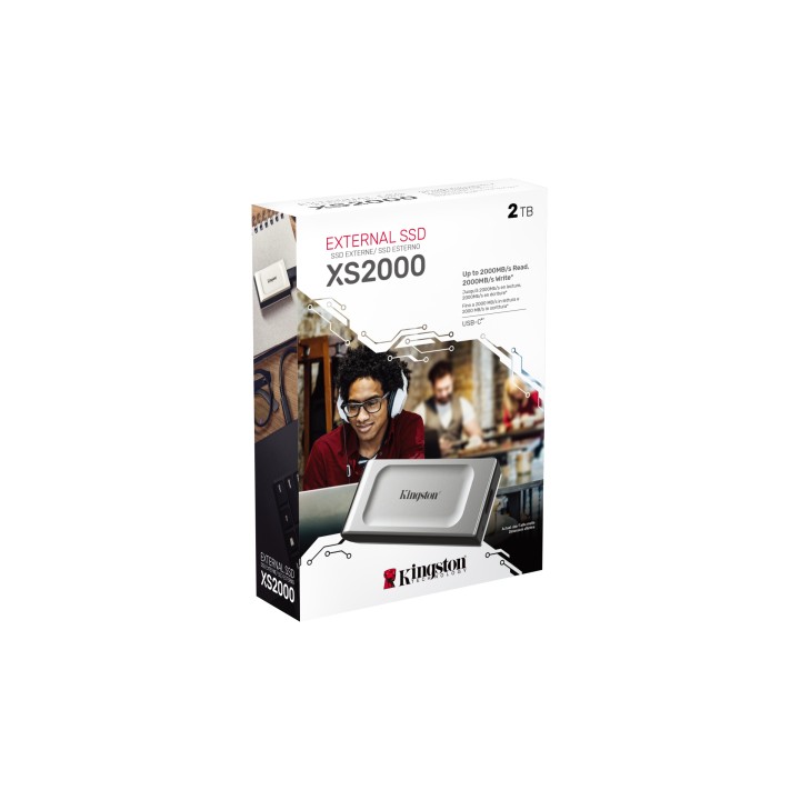 SSD Kingston XS2000 2Tb USB-C 3D NAND (SXS2000/2000G)