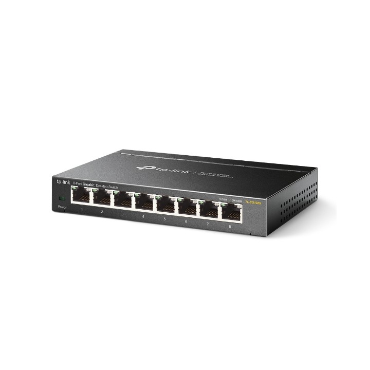 Switch TP-Link 8xRJ45 GbE Negro (TL-SG108S)